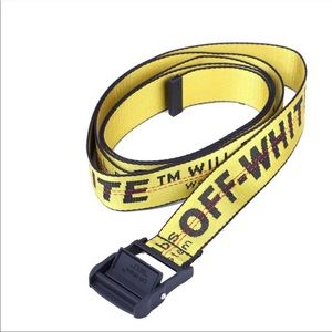 NEW Off-White Yellow Industrial Buckle Belt